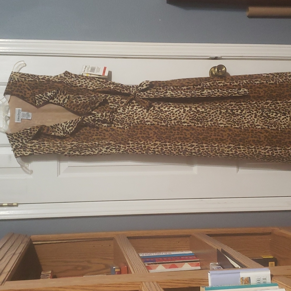 Ultra Dress New York Animal Print Midi Length Dress